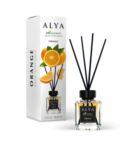 (plu01366) - Deodorant de Camera Orange, Alya, Reed Diffuser - 100ml